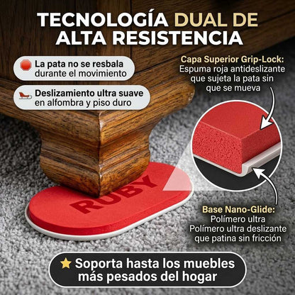 Pack Deslizadores para Muebles pesados