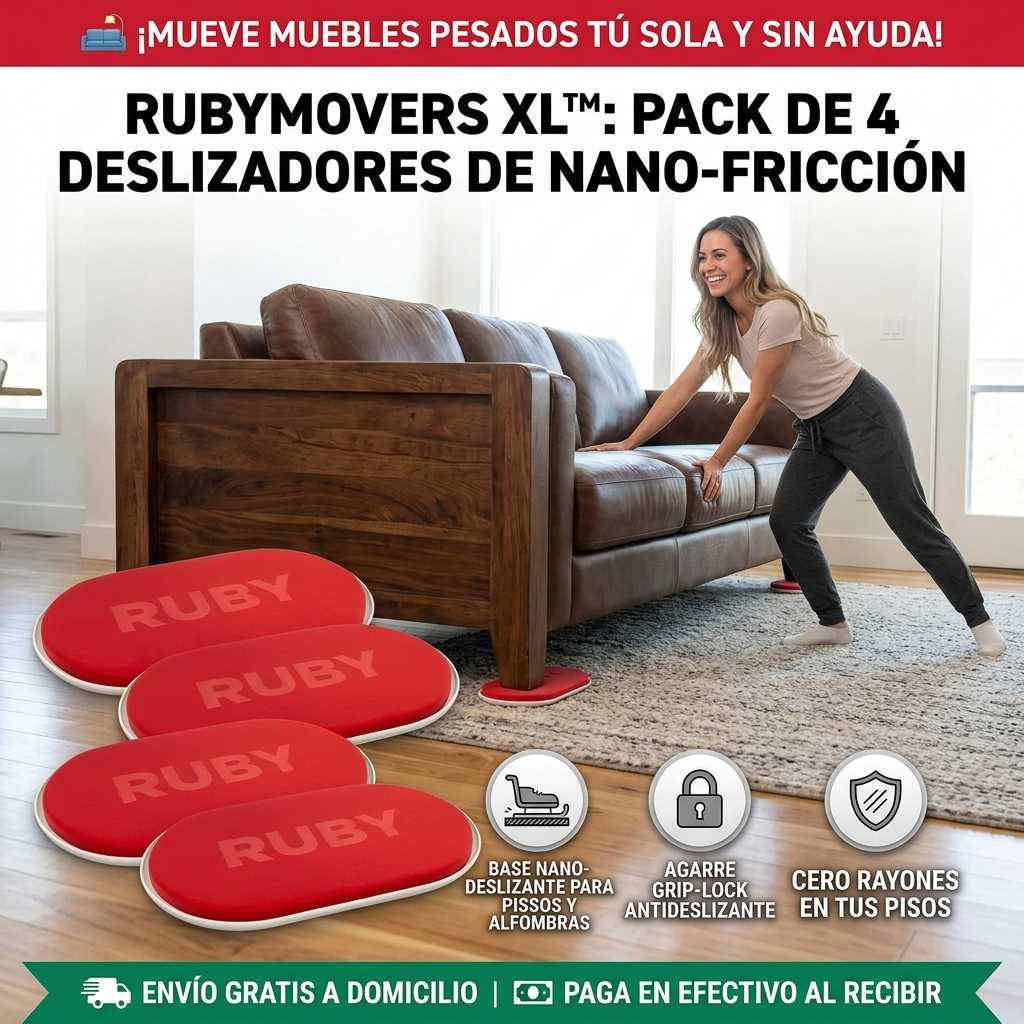 Pack Deslizadores para Muebles pesados
