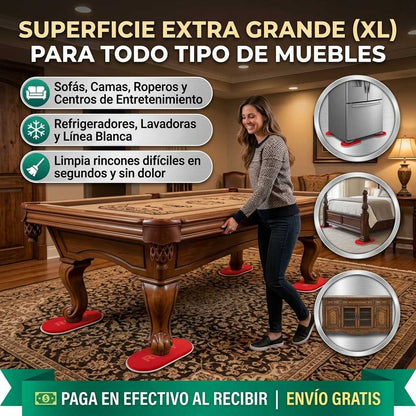 Pack Deslizadores para Muebles pesados