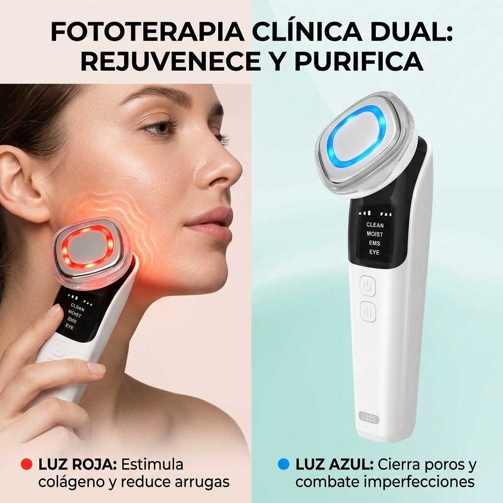 Masajeador exfoliador facial eléctrico